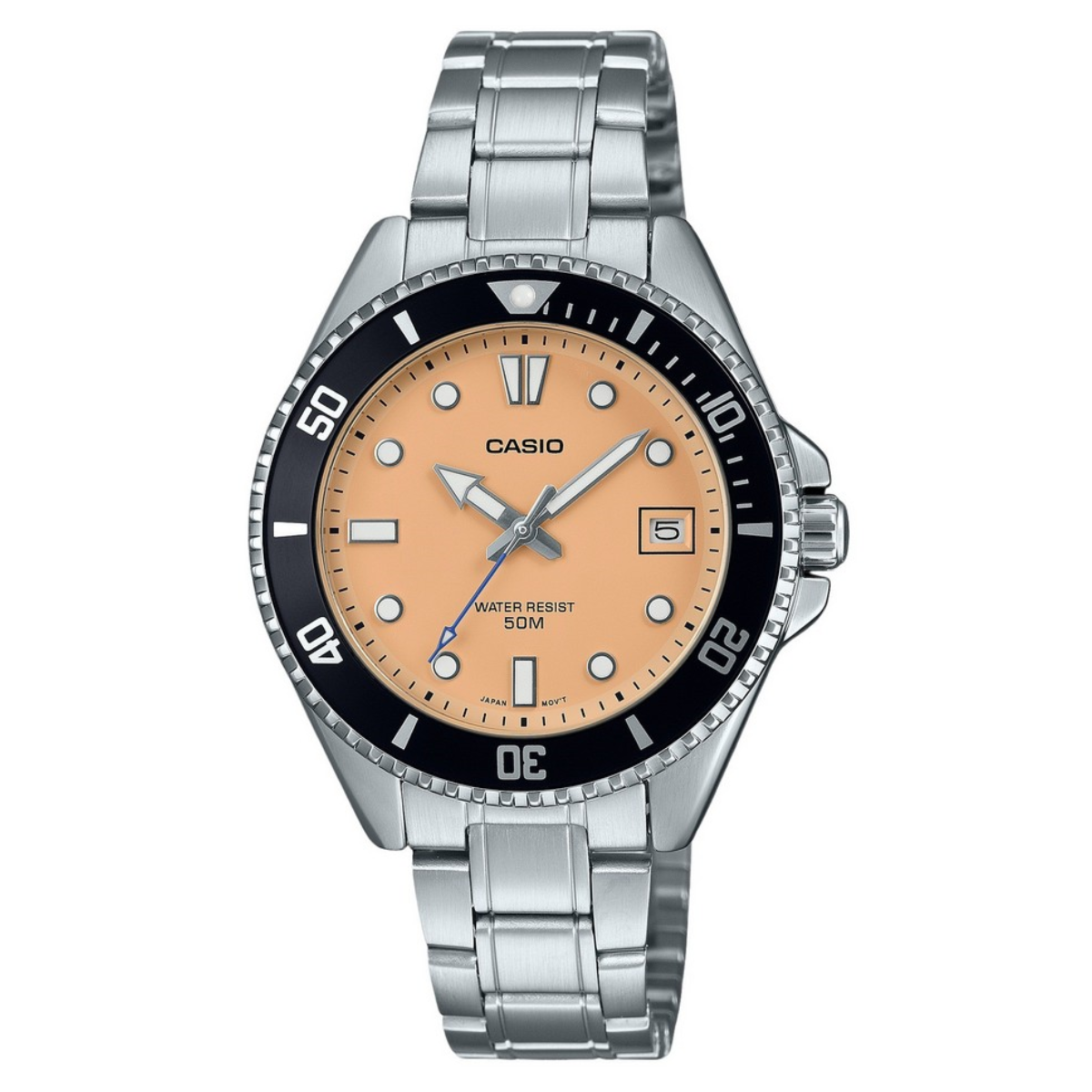 Casio MDV-10D-4A2: The Ultimate Sporty Men's Watch with Salmon Dial