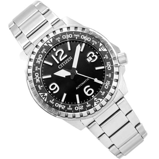 Citizen NJ2190-85E Automatic Stainless Steel Watch with Black Dial - A Must-Have for Men!
