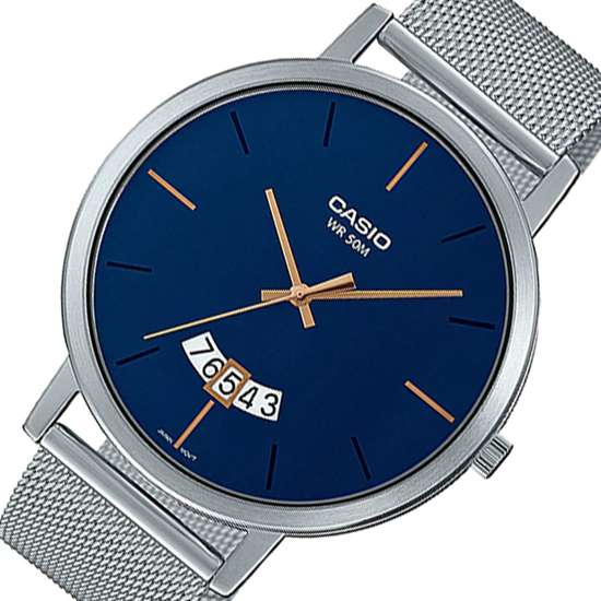 Casio Quartz Men's Mesh Watch - MTP-B100M-2EV: A Stylish Timepiece for Gents