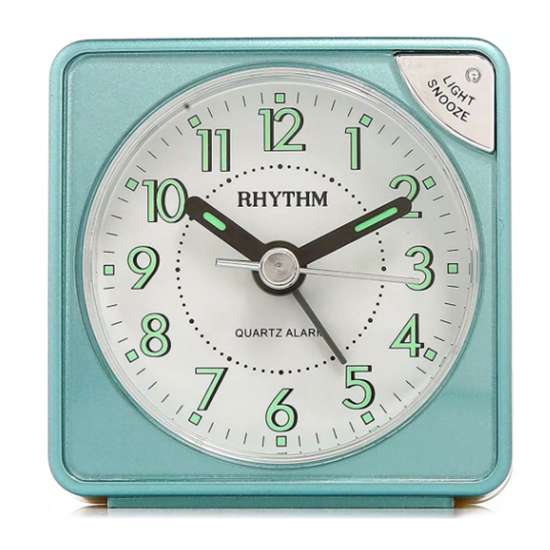 Rhythm CRE211NR05 Alarm Clock - Wake Up to Style!