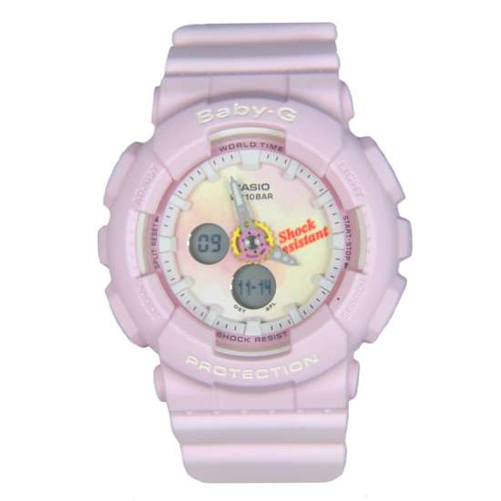 Casio Baby-G BA-120TG-4A Pink Tie-Dye Edition Watch - A Fashion Statement!