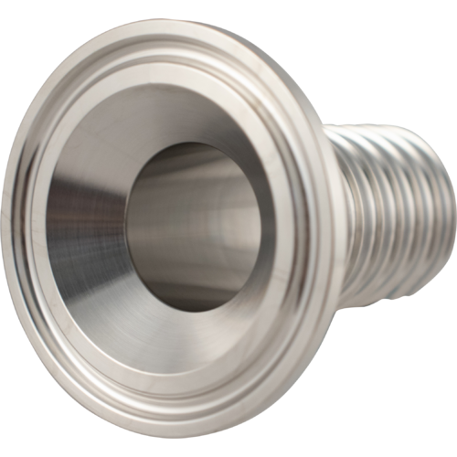 1 in. x 1.5 in. T.C. Stainless Tri-Clamp Barb - Brewery Essential!