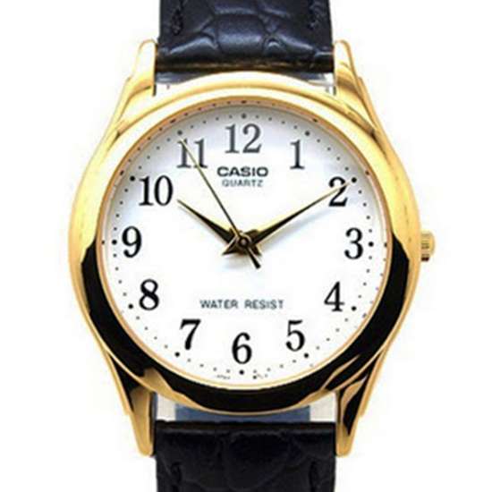 Casio MTP-1093Q-7B2: Stylish Leather Watch for Men