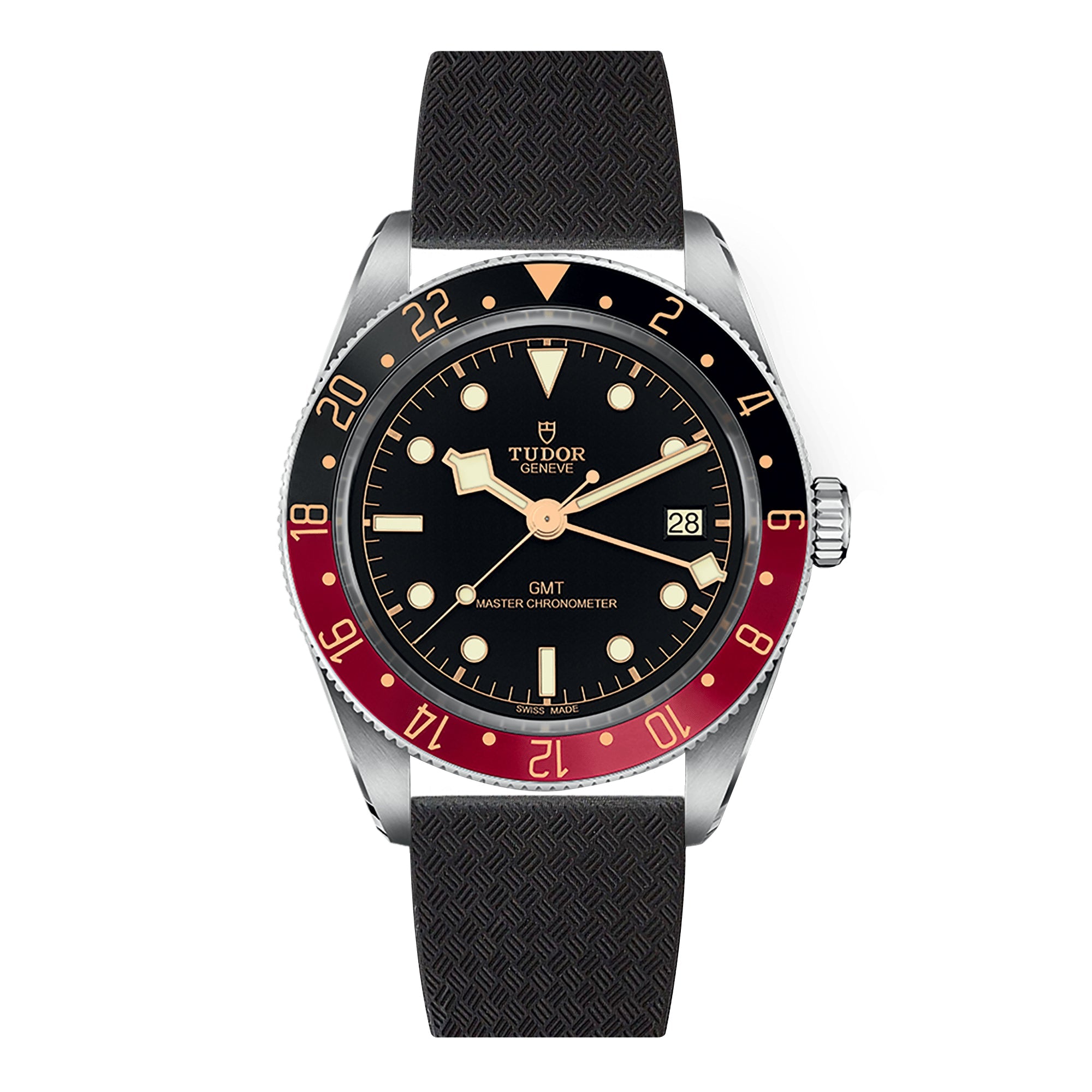 CTS Cut-to-Size FKM Rubber Watch Band for Tudor Black Bay 58 - Quick Release - Black (2435) - Elevate Your Style!