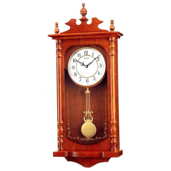 Rhythm's Enchanting Wooden Pendulum Clock CMJ302ER06 - Exclusive to Singapore!