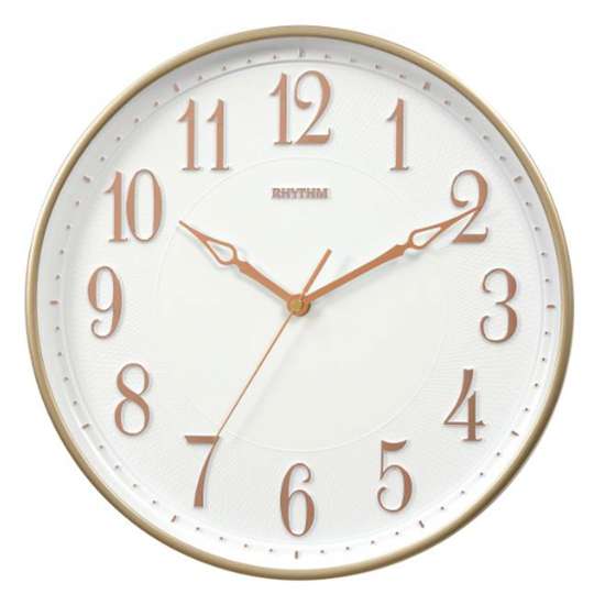 Gorgeous Rhythm CMG580NR13 Analog Rose Gold Wall Clock - A Timeless Decor Piece
