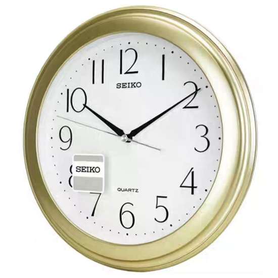 Seiko Gold Round Wall Clock - QXA576G/QXA576GN