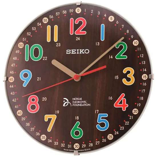 Seiko QXA932B Colorful Wall Clock - Exclusive to Singapore!