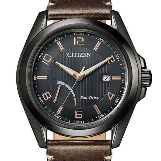 Citizen AW7057-18H Men's Stylish Leather Solar Watch