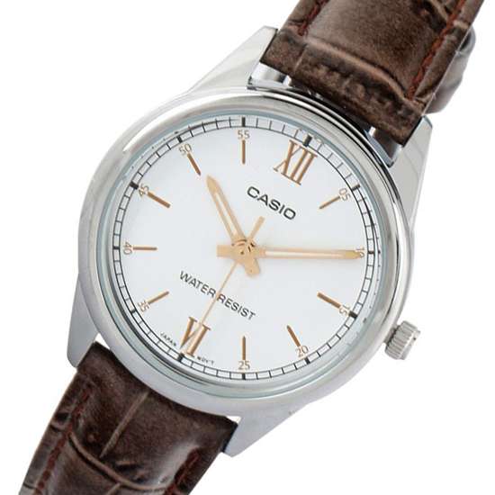 Casio Women's Stylish Leather Watch LTP-V005L-7B3 - A Timeless Accessory