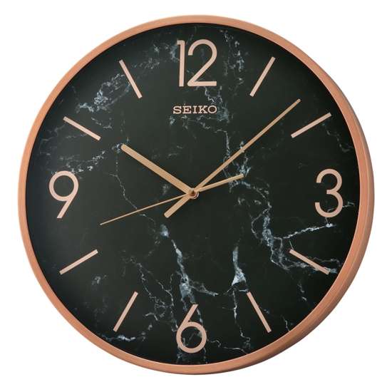Seiko Rose Gold Aluminium Wall Clock QXA760P - Perfect for Singapore Homes!