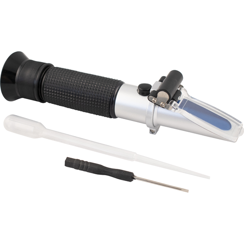 Amazing Dual Scale Brix Refractometer with ATC & LED Light - Your Ultimate Liquid Measuring Tool!