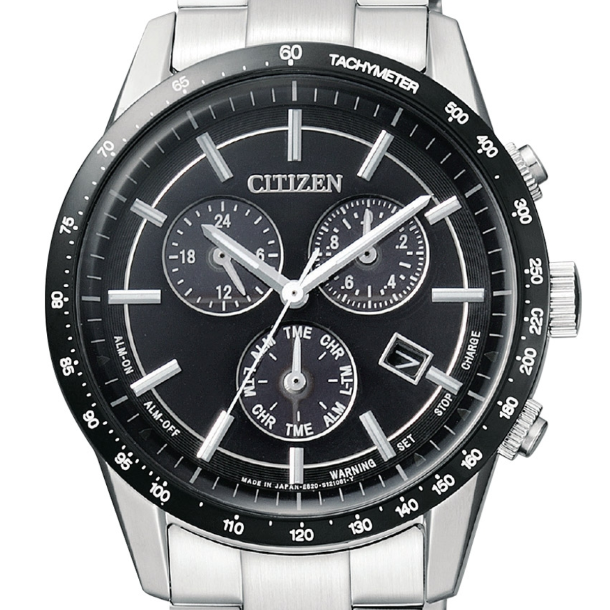 Citizen Collection BL5594-59E Men's Eco-Drive Chronograph Watch with Black Dial