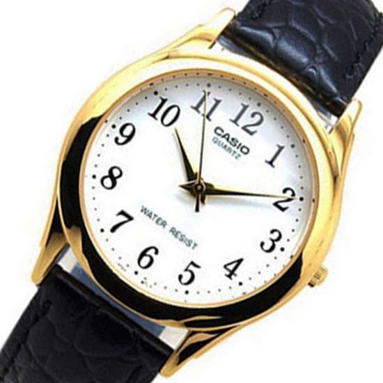 Casio MTP-1093Q-7B2: Stylish Leather Watch for Men