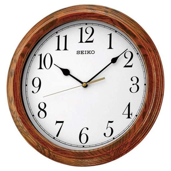 Seiko QXA528B/QXA528BN Oak Wood Wall Clock - A Timeless Decor Piece