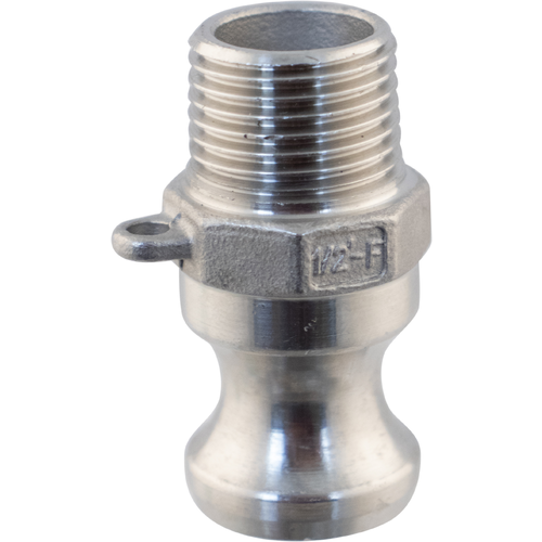 Amazing 1/2 in. MPT Male Cam Stainless Steel Camlock (Type F) - KL04510