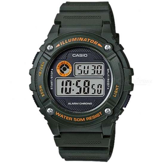 Casio Green Sports Illuminator Digital Watch W-216H-3B