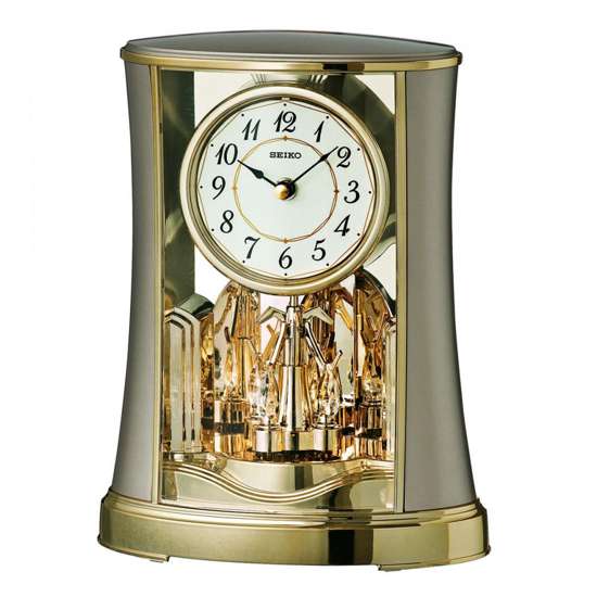 Seiko QXN227G/QXN227GN Gold Anniversary Mantel Table Clock - A Timeless Elegance!