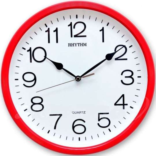 RHYTHM Plastic Wall Clock CMG734NR01 - Exclusive for Singapore!