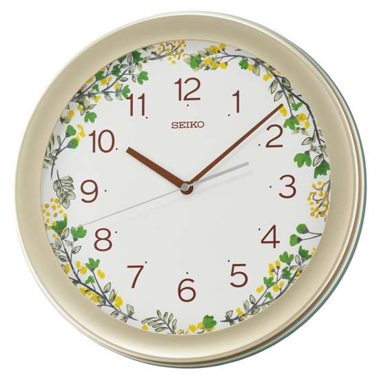 Stunning Seiko Floral Wall Clock - QXA777M Series