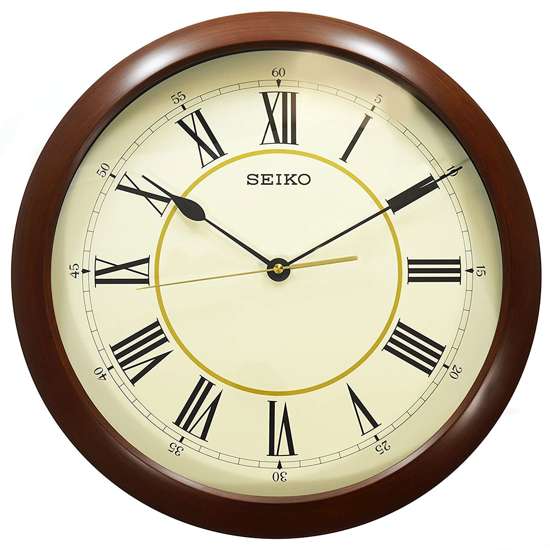 Seiko Wood Style Quiet Sweep Wall Clock QXA598A/QXA598AN - Exclusive to Singapore!