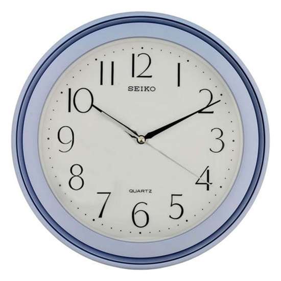 Stunning Seiko QXA576L/QXA576LN Blue Round Wall Clock - A Must - Have!
