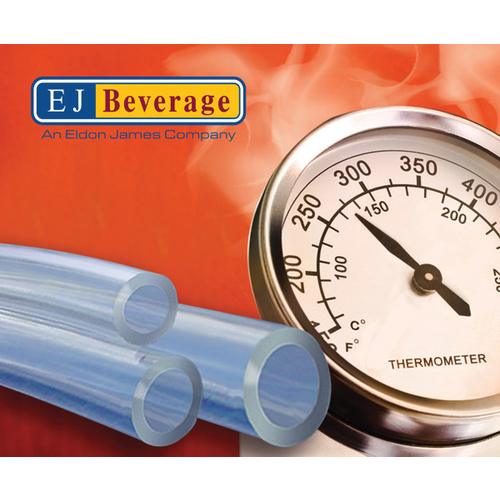 EJ Beverage High-Temp PVC-Free Tubing - 3/8 in. - Ideal for Brewing!