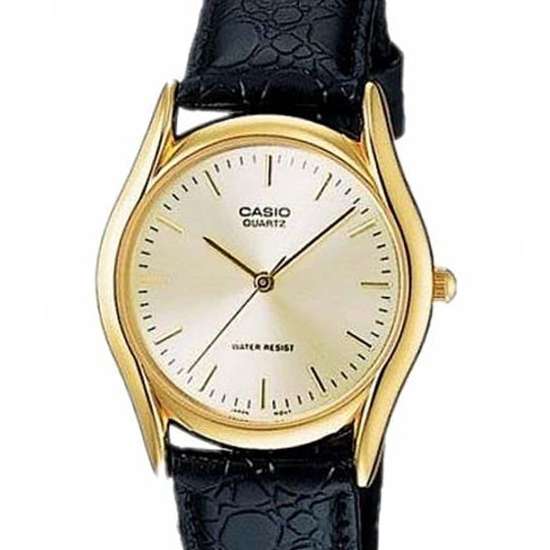 Casio Men's Stylish Gold-Tone Quartz Analog Dress Watch MTP-1094Q-7A