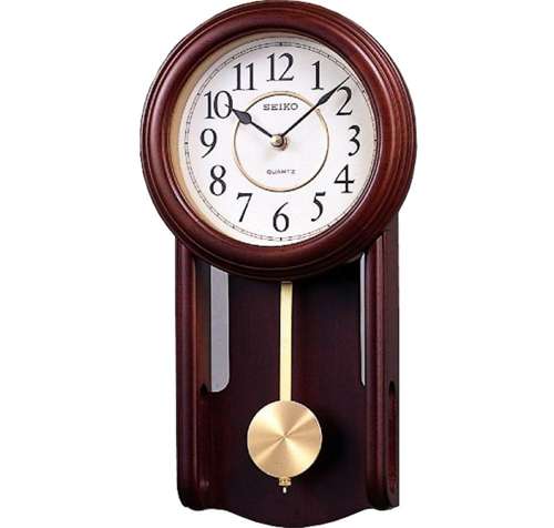 SEIKO Elegant Pendulum Wooden Wall Clock QXC105B/QXC105BN