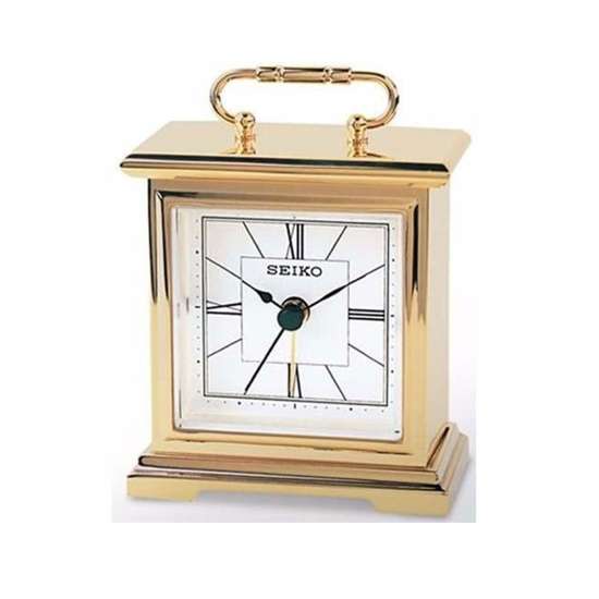 Seiko Boutique Series Alarm Table Clock QHE005G/QHE005GN - Exclusive to Singapore!