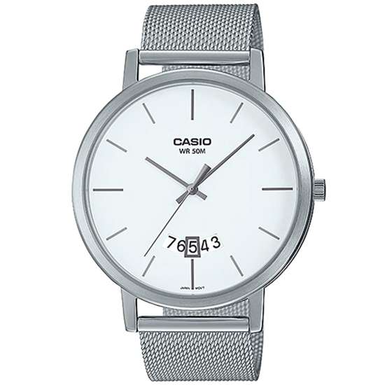 Casio Men's MTP-B100M-7EV Mesh Quartz Watch - A Stylish Timepiece for Gents