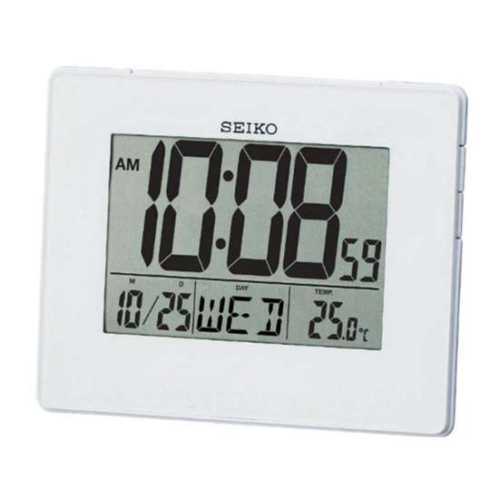 Seiko QHL057W/QHL057WN LCD Digital Desk & Wall Clock: Your Ideal Timekeeping Solution