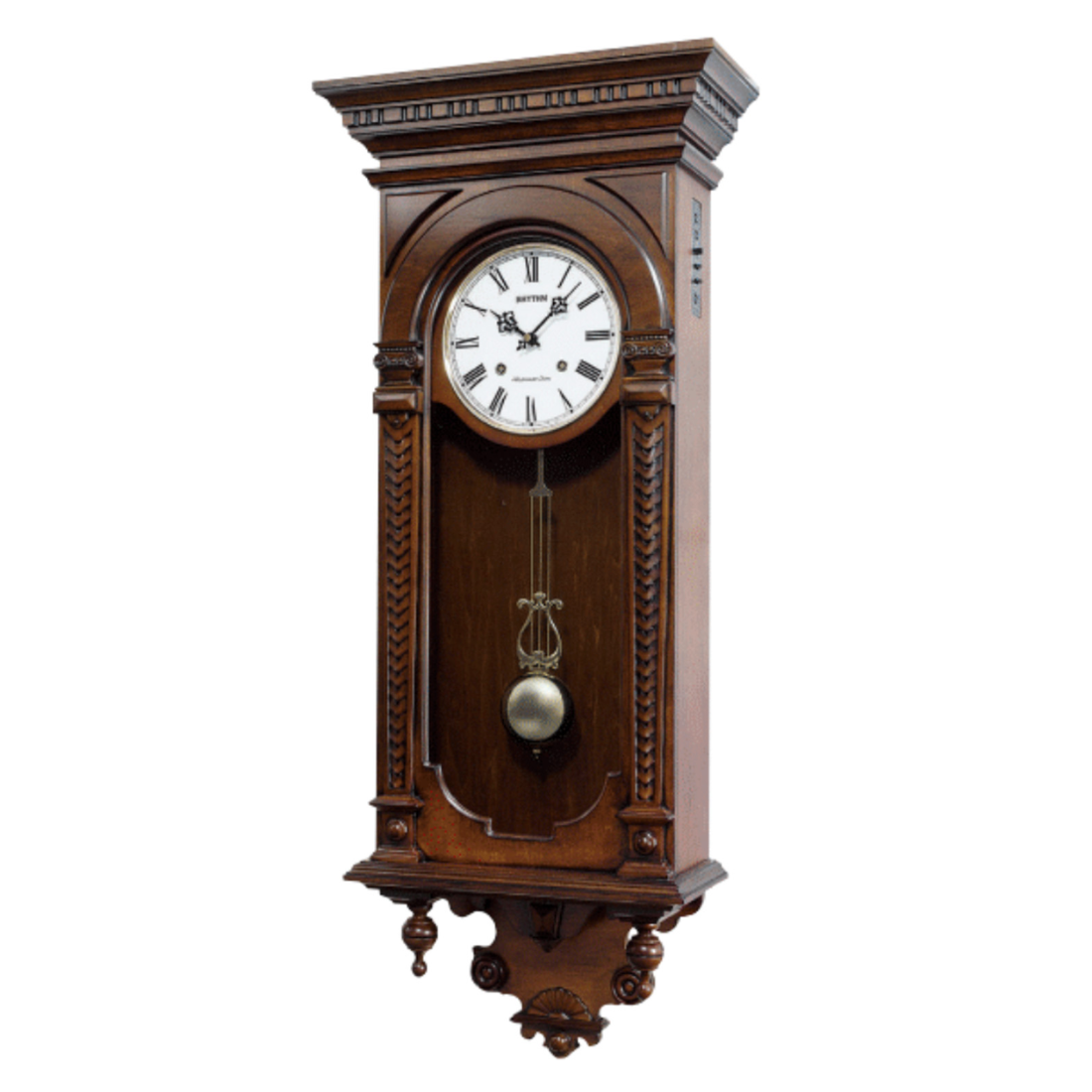 Rhythm WSM Arc de Triomphe Wooden Wall Clock CMJ464FR06 - Exclusive to Singapore!