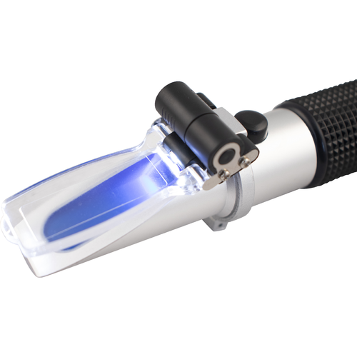 Amazing Dual Scale Brix Refractometer with ATC & LED Light - Your Ultimate Liquid Measuring Tool!