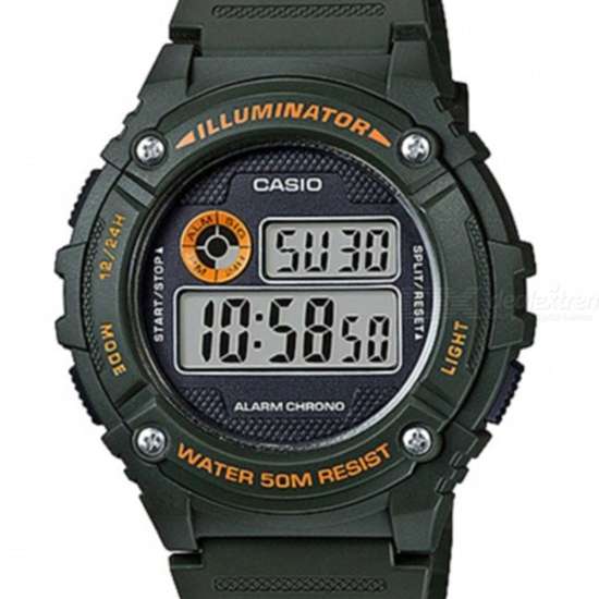 Casio Green Sports Illuminator Digital Watch W-216H-3B