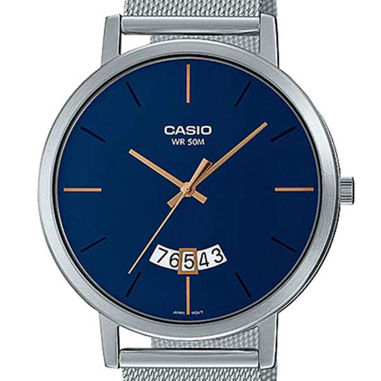 Casio Quartz Men's Mesh Watch - MTP-B100M-2EV: A Stylish Timepiece for Gents