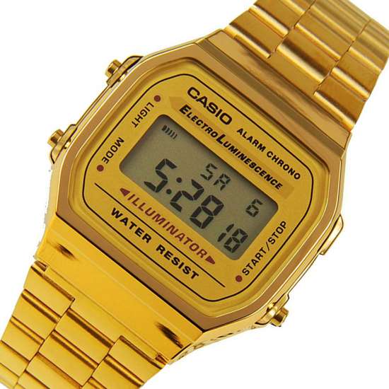 Casio Vintage Gold Digital Unisex Watch - A Timeless Classic! A168WG-9W A168WG-9WDF