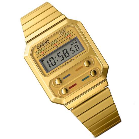Casio Vintage Gold Unisex Digital Watch - A100WEG-9A: A Timeless Classic