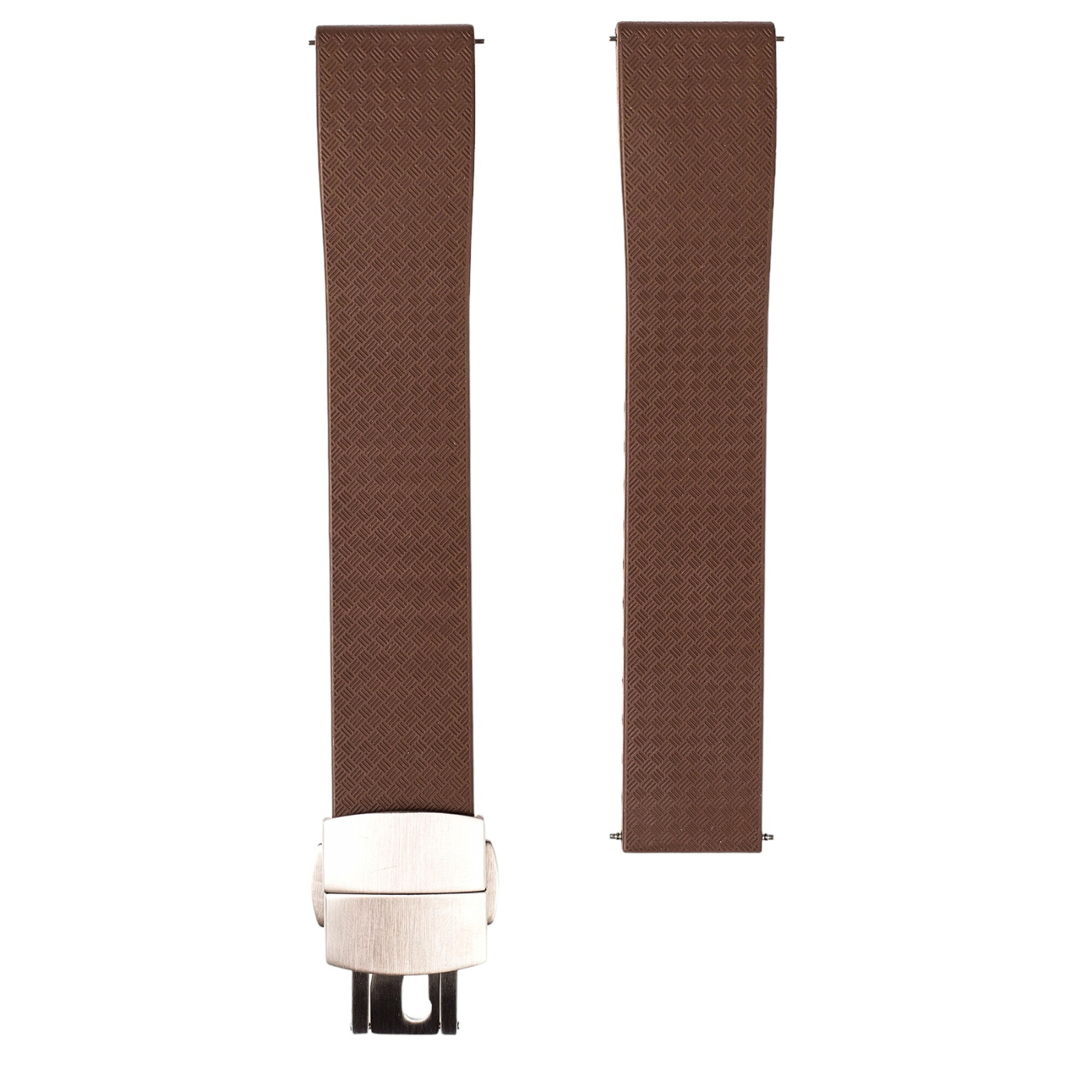 CTS Cut-to-Size FKM Rubber Watch Strap - Quick Release - Grey (2435) | Stylish & Durable