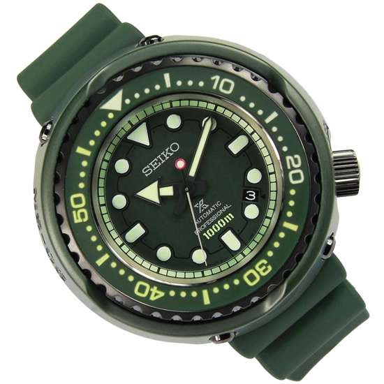 Seiko SLA029 Green Gundam MS - 06 Zaku II Professional Diving Watch: An Epic Timepiece!