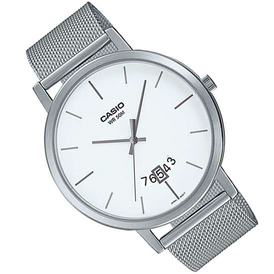 Casio Men's MTP-B100M-7EV Mesh Quartz Watch - A Stylish Timepiece for Gents