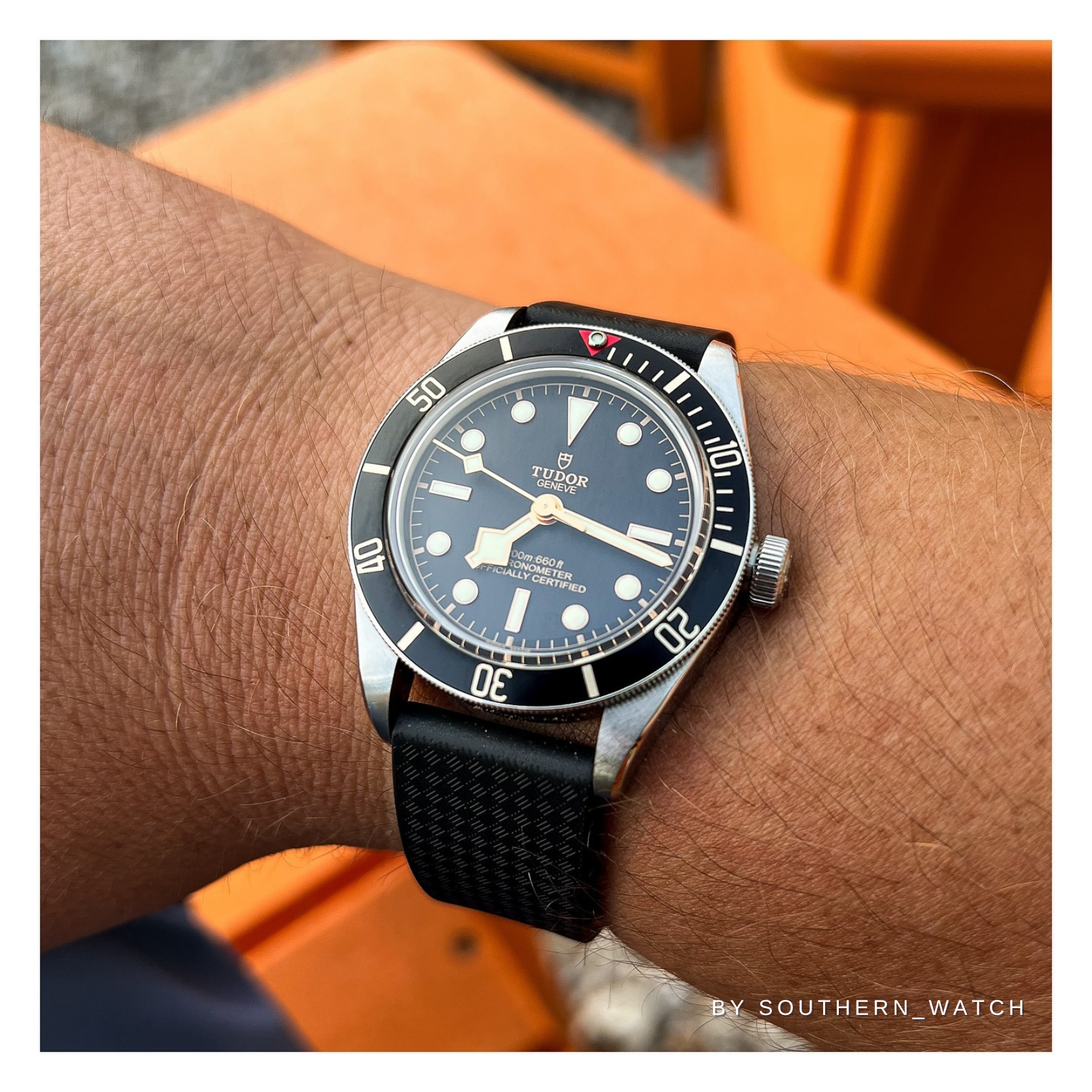 CTS Cut-to-Size FKM Rubber Watch Strap - Quick Release - Sky Blue (2435) - Elevate Your Style!