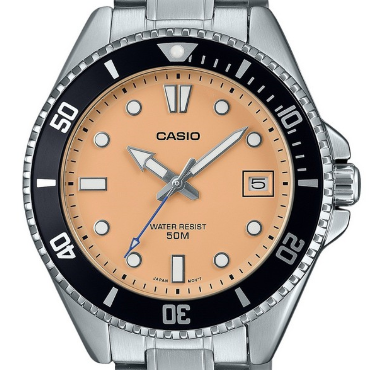 Casio MDV-10D-4A2: The Ultimate Sporty Men's Watch with Salmon Dial