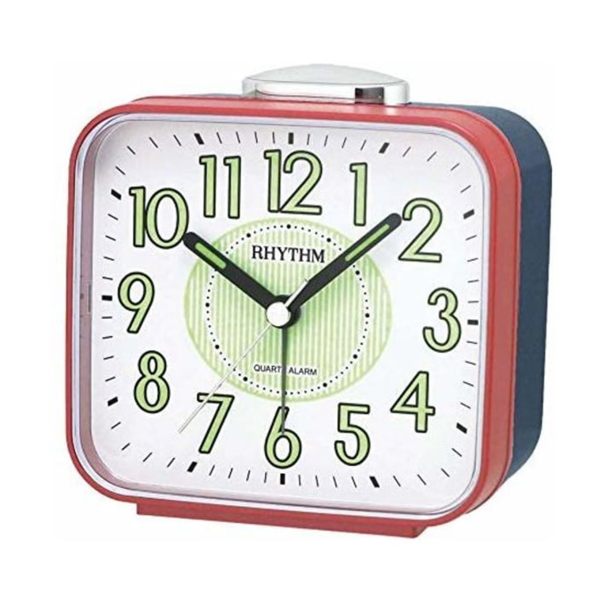 Rhythm CRA629NR01 Red Quartz Alarm Table Clock - Exclusive to Singapore!