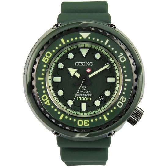 Seiko SLA029 Green Gundam MS - 06 Zaku II Professional Diving Watch: An Epic Timepiece!