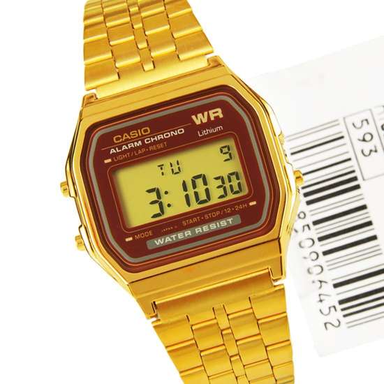 Casio A159WGEA-5DF: Vintage Retro Alarm Chrono Digital Watch