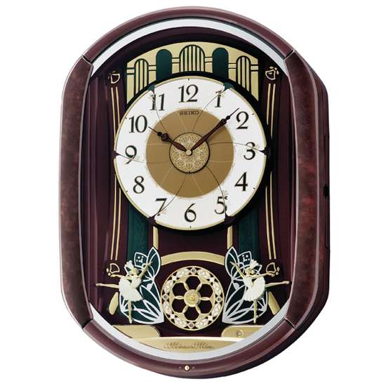Seiko QXM297B/QXM297BT Swarovski Marionette Wall Clock - A Mesmerizing Timepiece