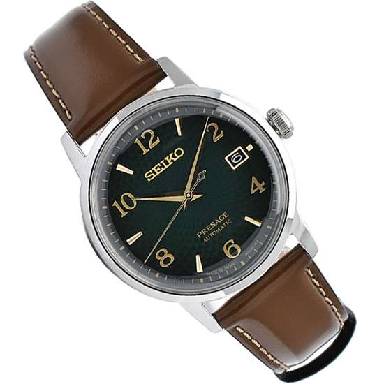 Seiko Presage JDM Cocktail Time Leather Watch SARY167 - Stylish Timepiece