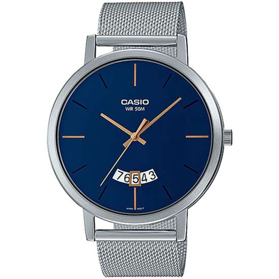 Casio Quartz Men's Mesh Watch - MTP-B100M-2EV: A Stylish Timepiece for Gents