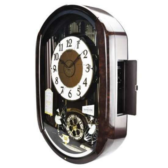 Seiko QXM297B/QXM297BT Swarovski Marionette Wall Clock - A Mesmerizing Timepiece